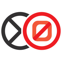 Fototapeta premium no entry sign