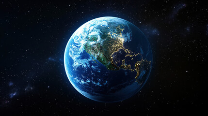 Stunning Realistic Image of Earth from Space