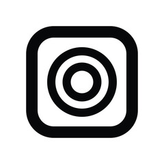 Fototapeta premium Social Media Camera Icon | Minimalist Photography Symbol