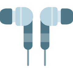 Earphones Icon Vector Element