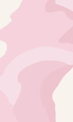 Vertical background wavy lines. Pastel color delicate peach with pink tints. Vector template for design, stories, posts on social networks.