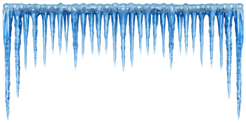 icicles isolated on white background