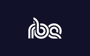 RBE Creative Unique Modern Letter Logo Design.  Stylized logo featuring a unique letter design, presenting abstract minimalist aesthetics and modern appeal.