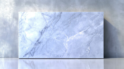 Elegant smooth polished marble slab with subtle veining for interior design projects