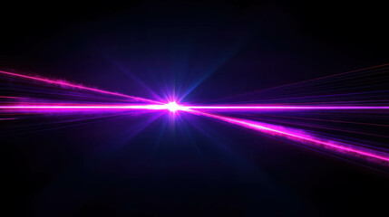 Obraz premium Radiant laser beams converging at central point creating vibrant light burst