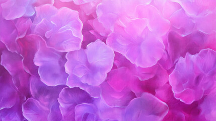 Obraz premium Vibrant purple bouquet with abstract floral pattern for artistic display