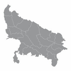 Uttar Pradesh administrative map