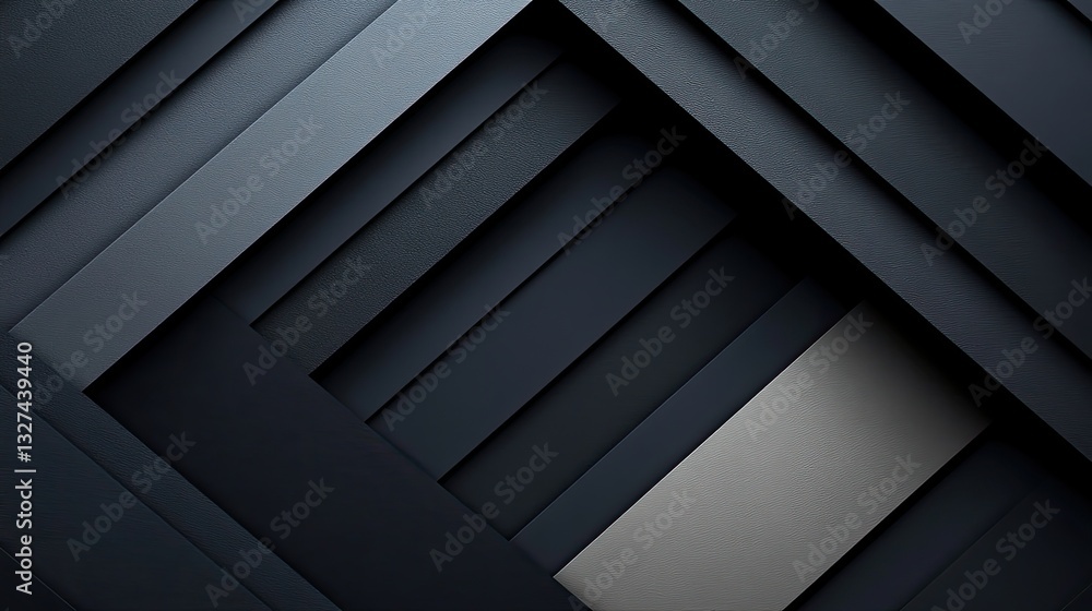 Poster abstract layered geometric shapes, dark gray and silver. background modern design. use wallpaper or 
