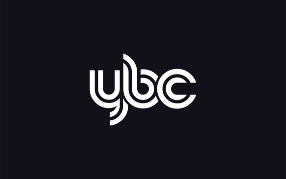YBC Creative Unique Modern Letter Logo Design.  Stylized logo featuring a unique letter design, presenting abstract minimalist aesthetics and modern appeal.