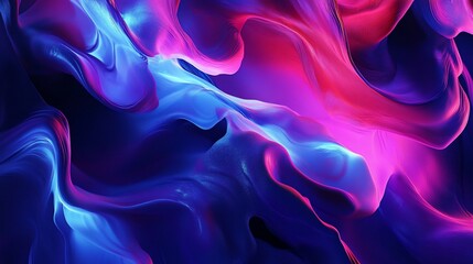 Obraz premium Gradient of Color Swirls and Abstract Waves in Blue and Pink Texture