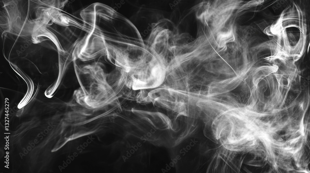 Aufkleber abstract ink flowing patterns and smoke texture for artistic design