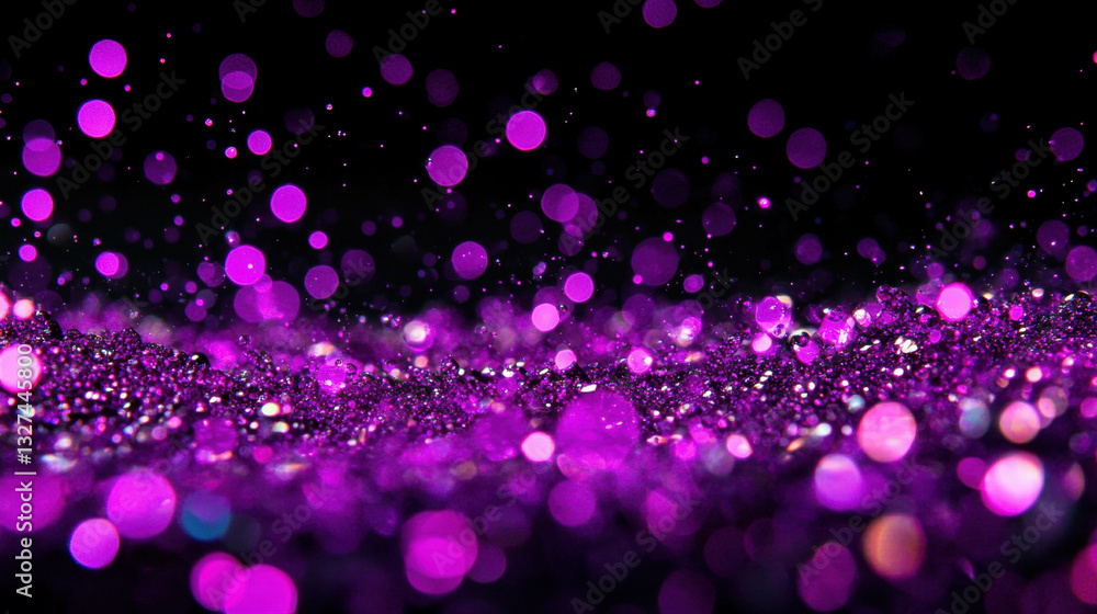 Poster sparkling grape soda texture with vibrant bokeh for creative design