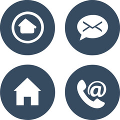 Modern Communication Icons Phones, Email, Chat, and More in Vector Format.