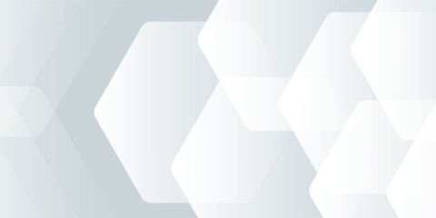 White background abstract art vector illustration with hexagon shape