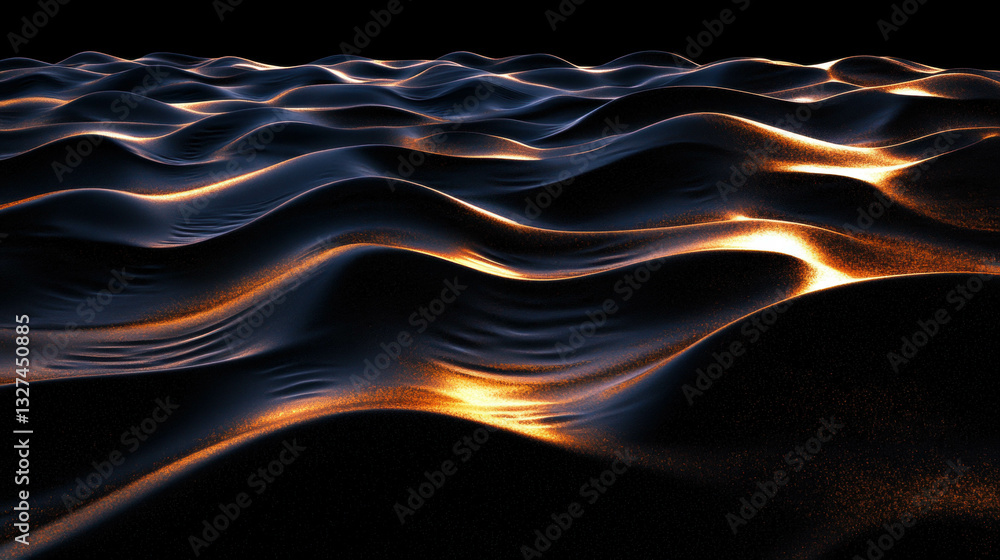 Aufkleber abstract overlay texture of desert sand dunes with wind patterns