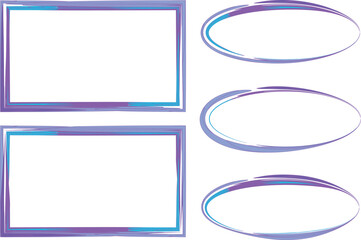 light purple blue colorful abstract frames collection