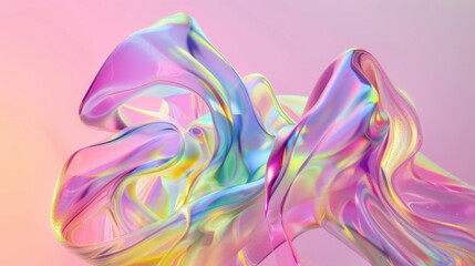 Fototapeta premium iridescent abstract colorful fluid background