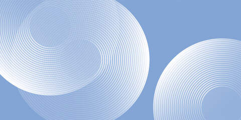 Vector blue modern background with circle elements. Digital technology illustration simple