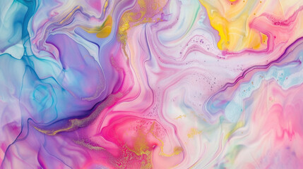 Obraz premium iridescent abstract colorful fluid background