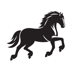 Simple Horse Vector Icon – Modern Logo & Illustration