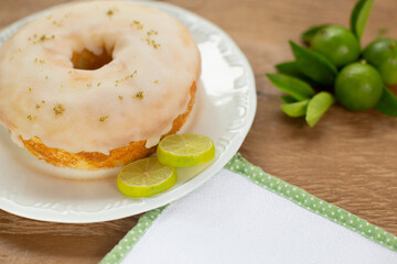 lemon cake on a plate