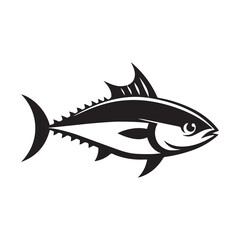 Simple Tuna Vector Icon – Modern Logo & Illustration