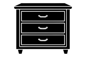 Chest of Drawers Vector icon
