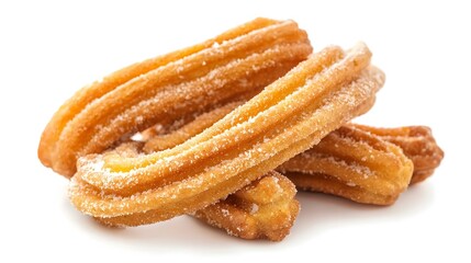 Churros isolated on white background