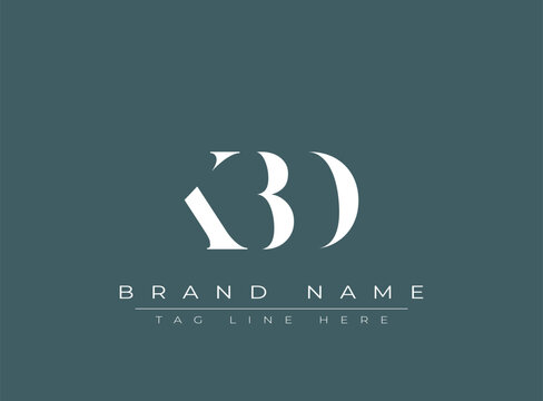 KBD abstract letter logo design. This logo is designed by three abstract letters.