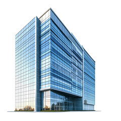 Obraz premium A realistic photograph of an office building, with a transparent background