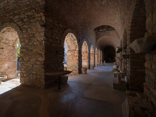 Iassos Fish Market Museum. Open air museum with the ruins of the ancient city of Iassos.  Mugla city, Turkey country