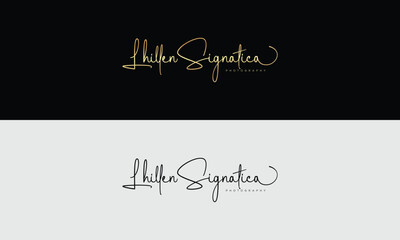Handwriting logo signature logo Photography logo Design template	
