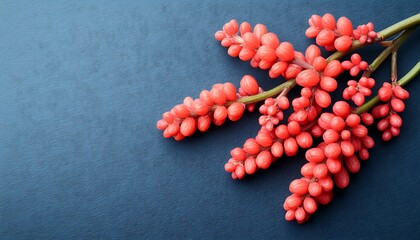Red Flower with Dark Background. Floral and Botany. Decor