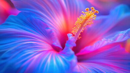 Obraz premium Vibrant tropical flower close-up with bright colors and high detail