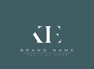 KIE abstract letter logo design. This logo is designed by three abstract letters.