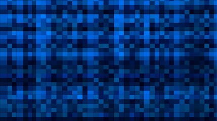 Fototapeta premium Blue mosaic tile texture for background and wallpaper