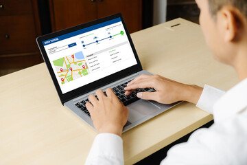 Delivery tracking system for e-commerce and modish online business to timely goods transportation...