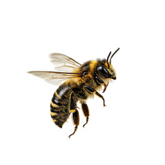 Bee on high quality transparent background png