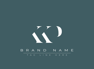 KKP abstract letter logo design. This logo is designed by three abstract letters.