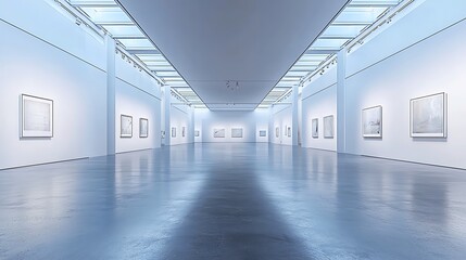 Modern Art Gallery Interior Minimalist Design