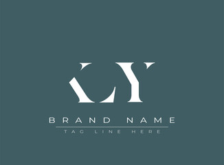 KLY abstract letter logo design. This logo is designed by three abstract letters.