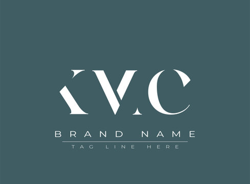 KMC abstract letter logo design. This logo is designed by three abstract letters.