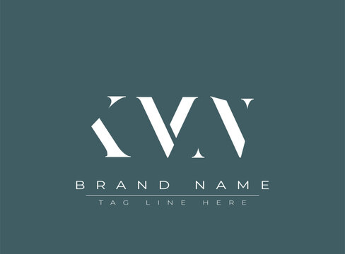 KMN abstract letter logo design. This logo is designed by three abstract letters.