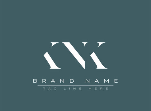 KNK abstract letter logo design. This logo is designed by three abstract letters.