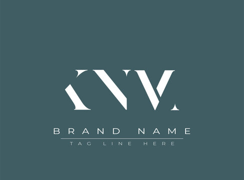 KNM abstract letter logo design. This logo is designed by three abstract letters.