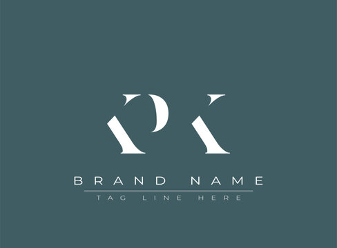 KPK abstract letter logo design. This logo is designed by three abstract letters.