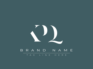 KPQ abstract letter logo design. This logo is designed by three abstract letters.