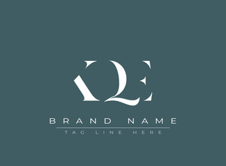 KQE abstract letter logo design. This logo is designed by three abstract letters.