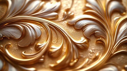 Luxurious and Elegant Vintage Style Gold Ingot Pattern Background Capturing Timeless Beauty and Opulence