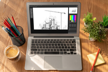 Architectural design modish software application for architect business and professional designer